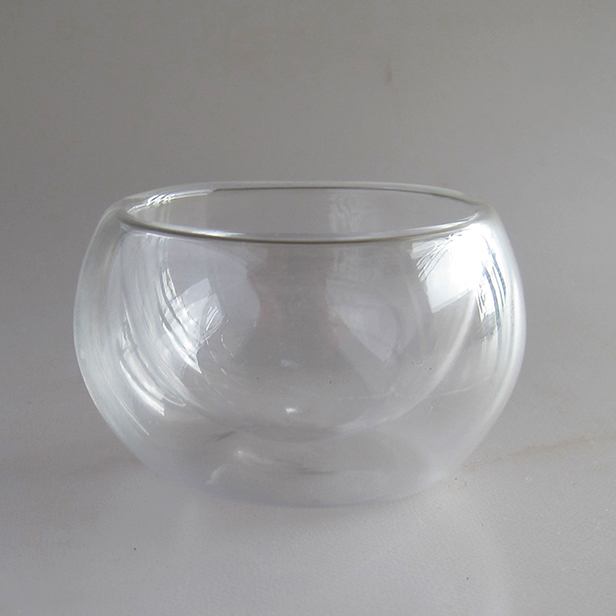 中国茶器【耐熱ガラス双層杯（30ml）1個】