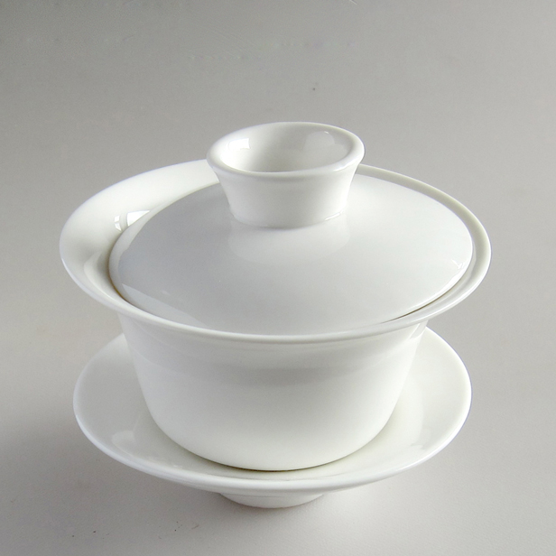 中国茶器【白磁蓋碗（120ml）1客】