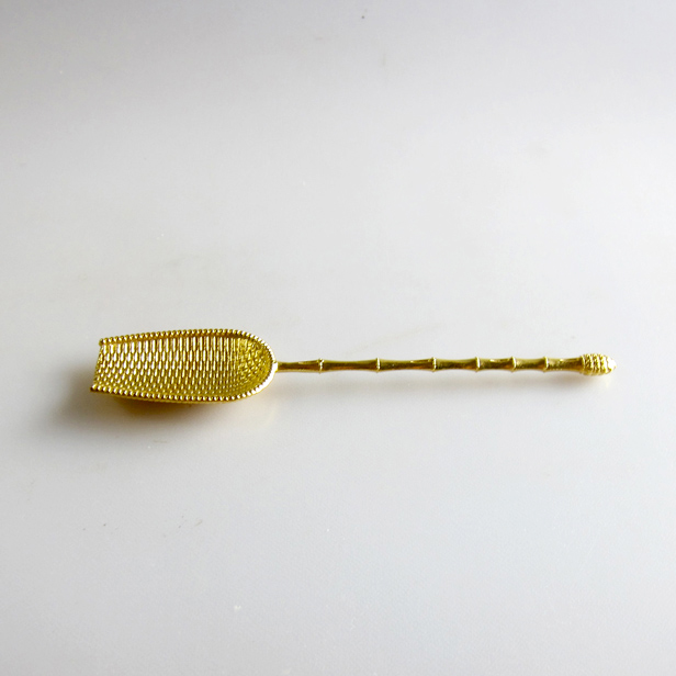 茶器小物【金色竹笊茶匙　１本】