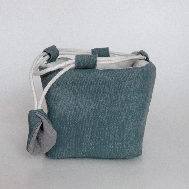 中国茶用小物【茶壺袋（ブルーグレー）１個】