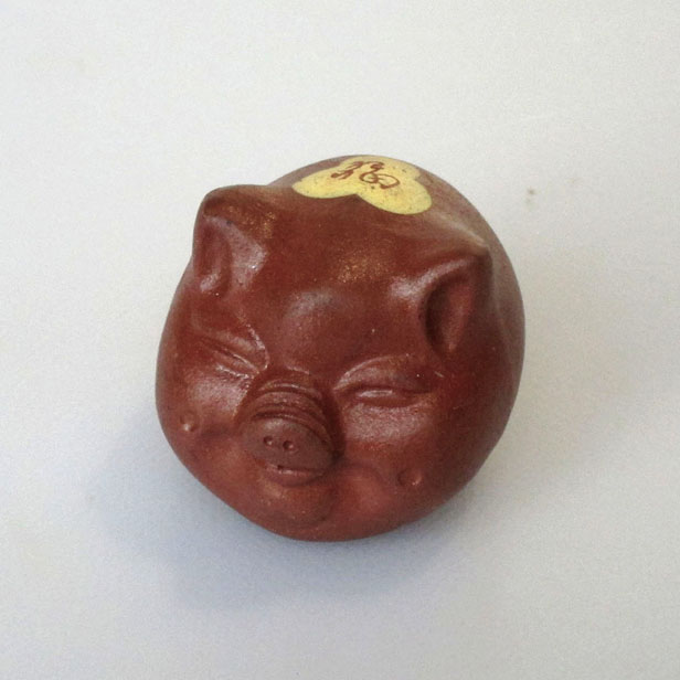 茶盤マスコット【茶盤マスコットミニ豚（福）１個】