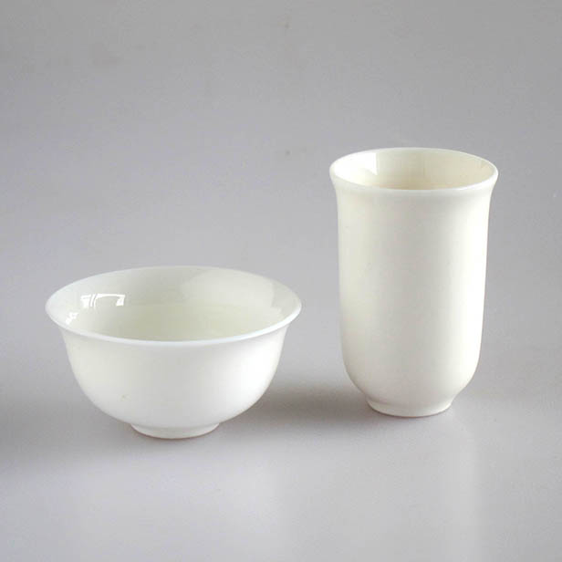 中国茶器【品茗杯・聞香杯白磁(小) １セット】