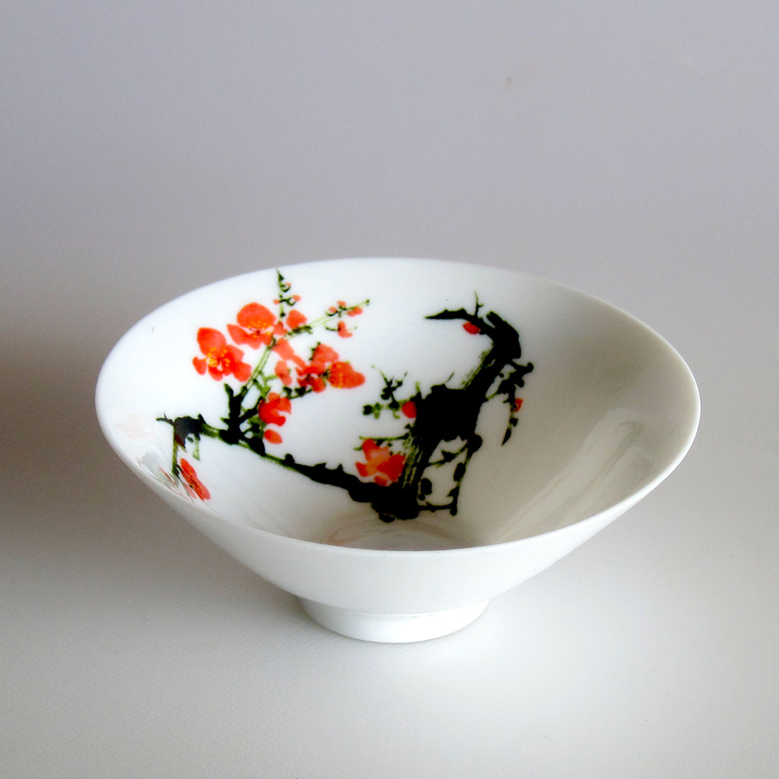 中国茶器【天目茶杯(梅花)　１個】