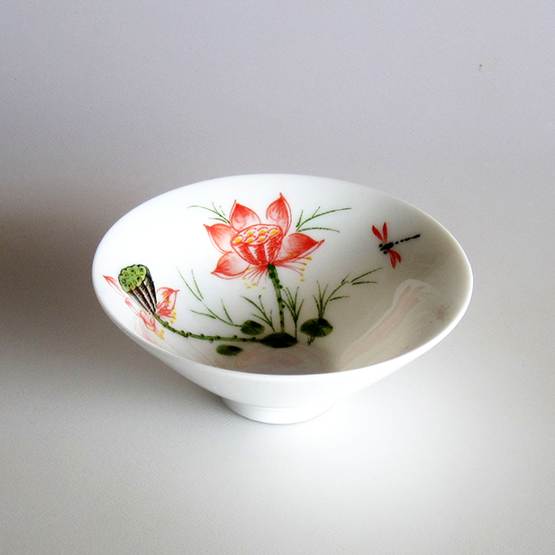 中国茶器【天目茶杯(蓮花)　１個】