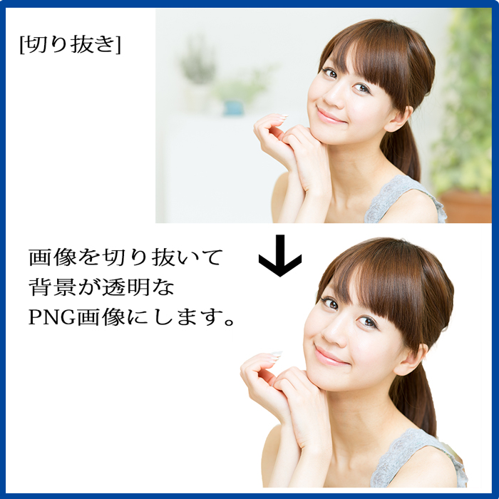 【画像切り抜き・修正サービス　１件】